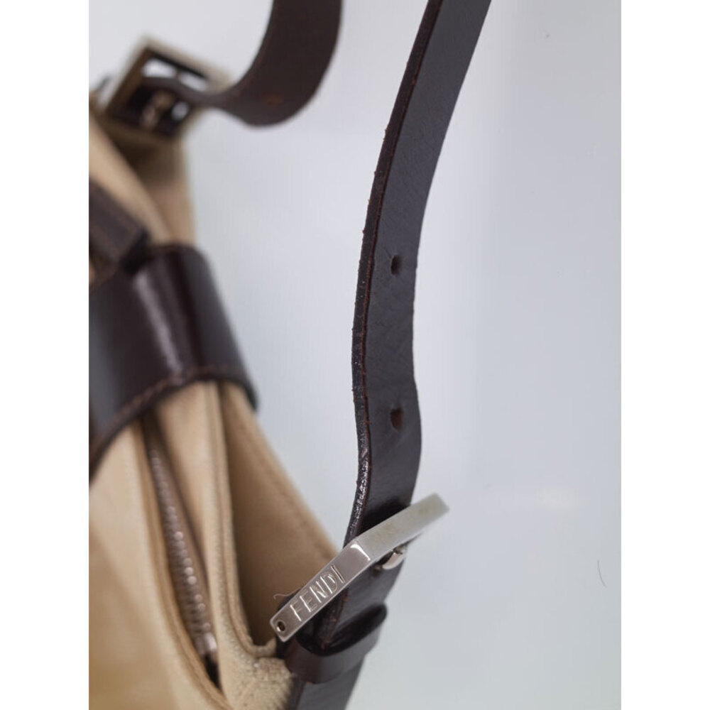Fendi Zucca Baguette Shoulder Bag White - Picture 9 of 9